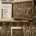 Personalized Family Name Sign