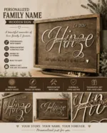 Personalized Family Name Sign
