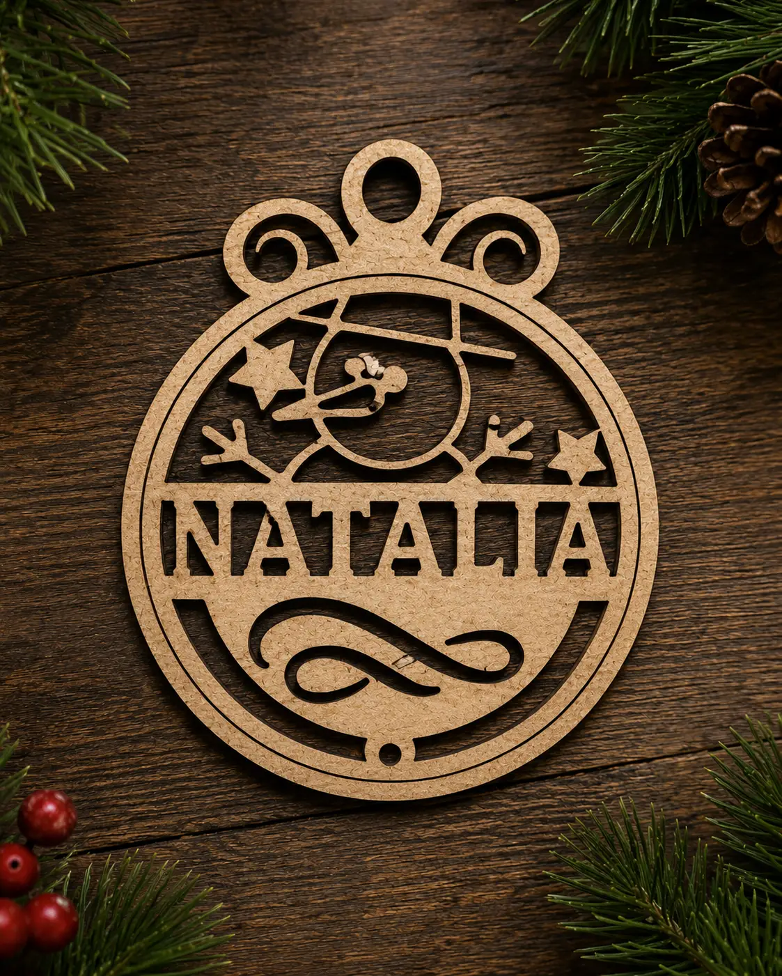 GF-SIMP-Snowman Full Snowman Ornament - Image 1