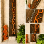 Pumpkin Porch Leaner Sign