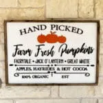Farm Fresh Pumpkins Sign - Image 3
