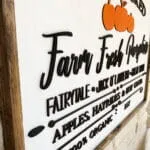 Farm Fresh Pumpkins Sign - Image 4