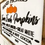 Farm Fresh Pumpkins Sign - Image 5