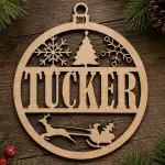 Santa Sleigh Ornament