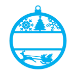Santa Sleigh Ornament - Image 3