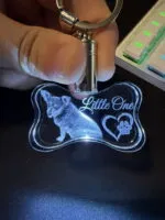 Dog Bone Crystal Keychain - Image 4