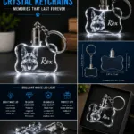 Dog Bone Crystal Keychain