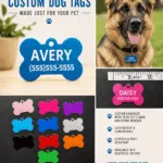Dog Tags Bone Shaped