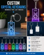 Custom Photo Crystal Keychain
